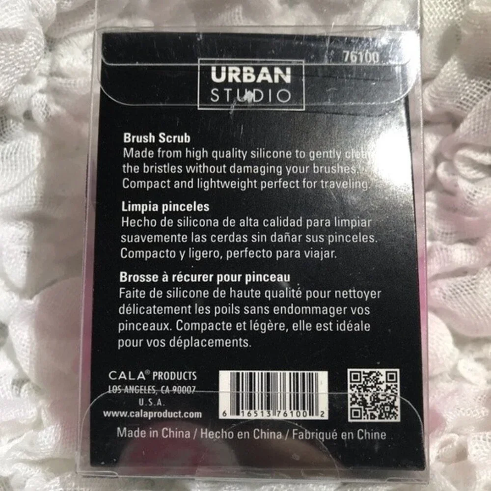 Urban studio pink makeup Brush Scrub